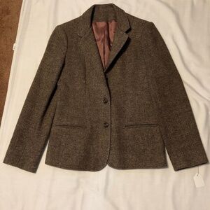 Jacket brown tweed ladies 10 1266-1